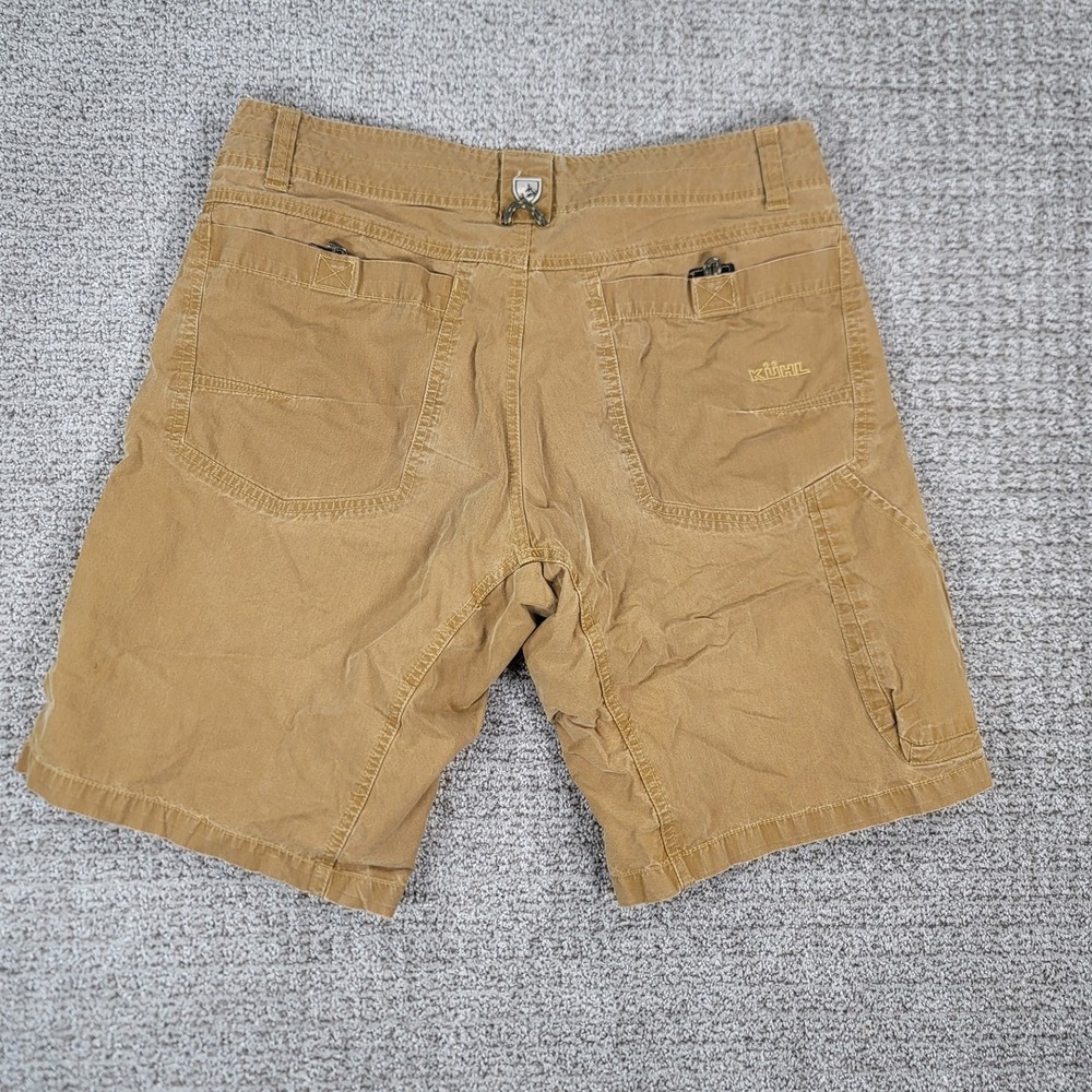 Kuhl Ramblr Mens Khaki Hiking‎ Shorts Size 32 Outdoor Casual Distressed - Picture 6 of 10